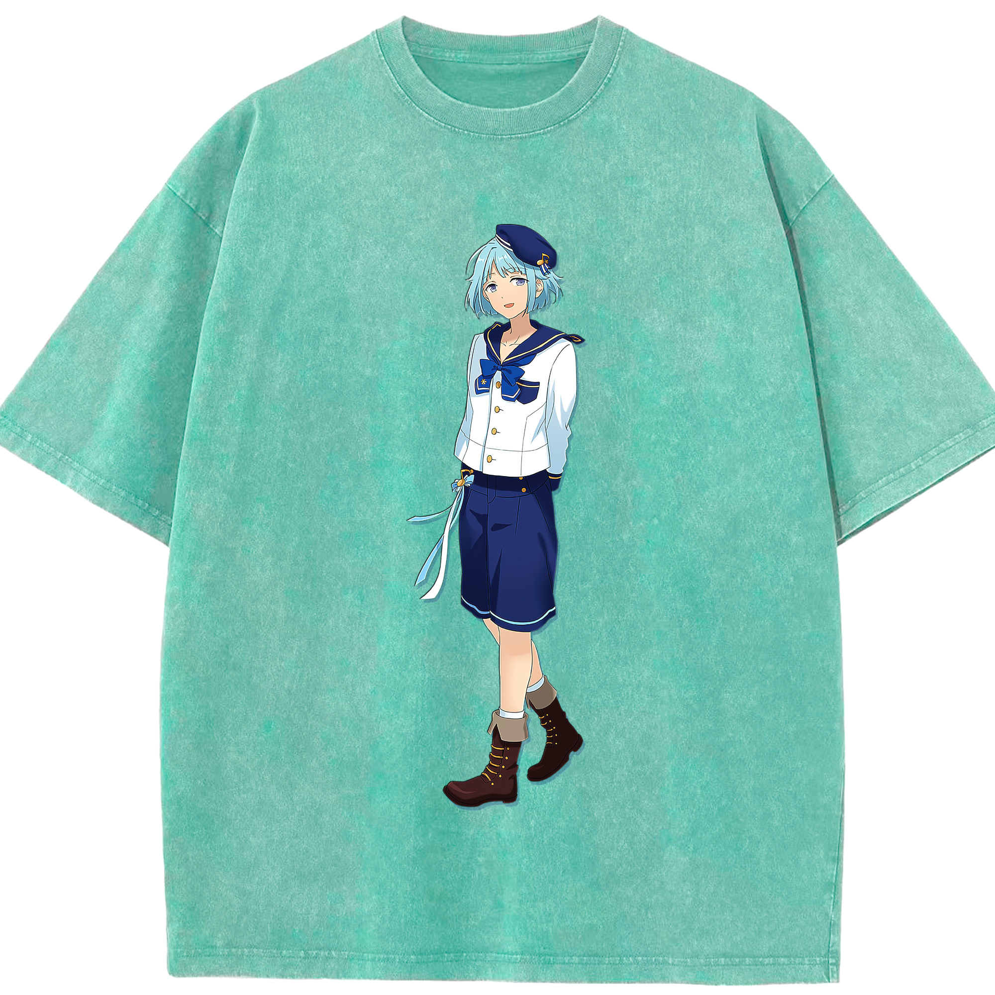 （画像用） あんさんぶるスターズ! Ensemble Stars 綿100% ヴィンテージ風 半袖Tシャツ（フロントプリント）